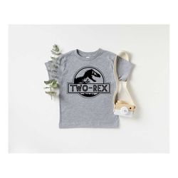 2nd birthday toddler shirt, two rex birthday shirt t-shirt, second birthday shirt, kids birthday clothing