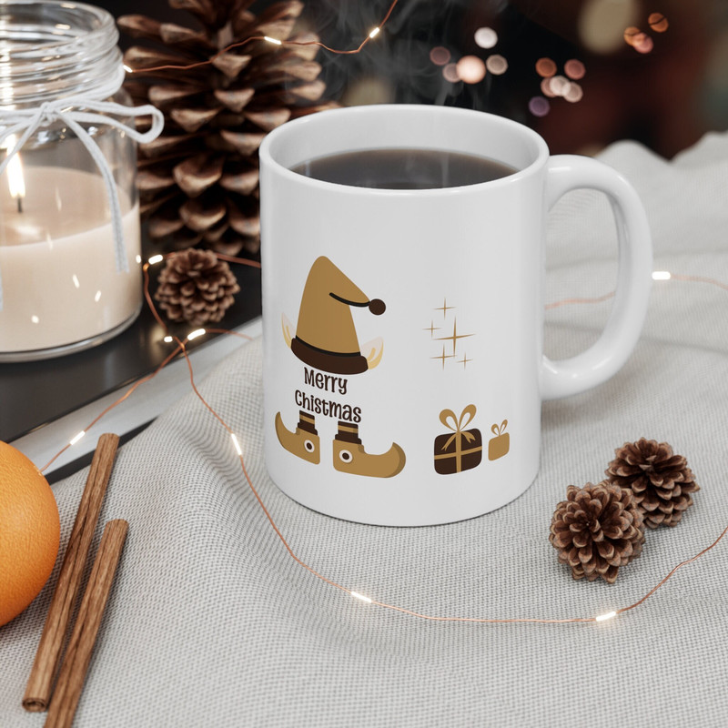 Christmas Coffee Mug - Holiday Santas Elf Mug - Xmas Mug Gift Ideas - Funny Christmas Kids Cups - Winter Season - Cute Hot Cocoa Mug - Tea - 1.jpg