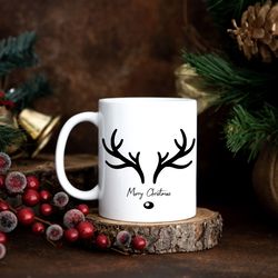 christmas mug with santa claus hat, santa coffee mug, christmas gift