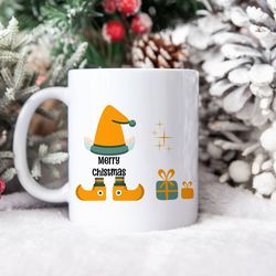 christmas mug, personalized, santas elf