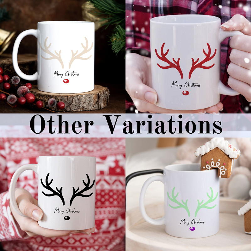 Christmas Mug, Reindeer Antler Coffee Cup, Funny Christmas Mug, Ceramic Reindeer Mug, Christmas Gift, Cute XMas Present, Winter Season Mug - 9.jpg