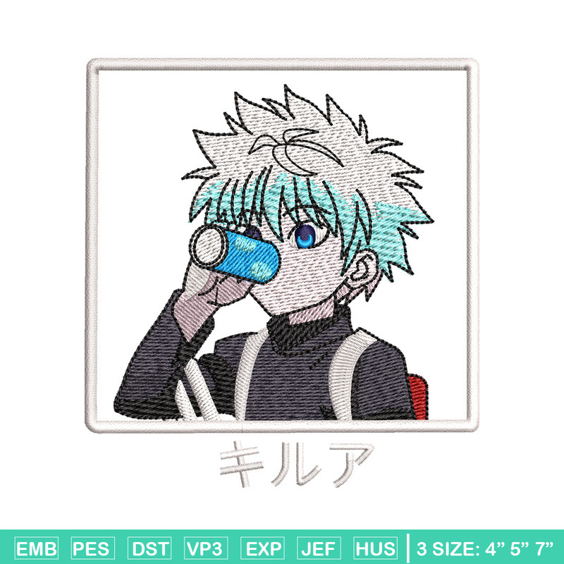 Killua box embroidery design, Hxh embroidery, Embroidery file, Embroidery shirt, Emb design, Digital download.jpg