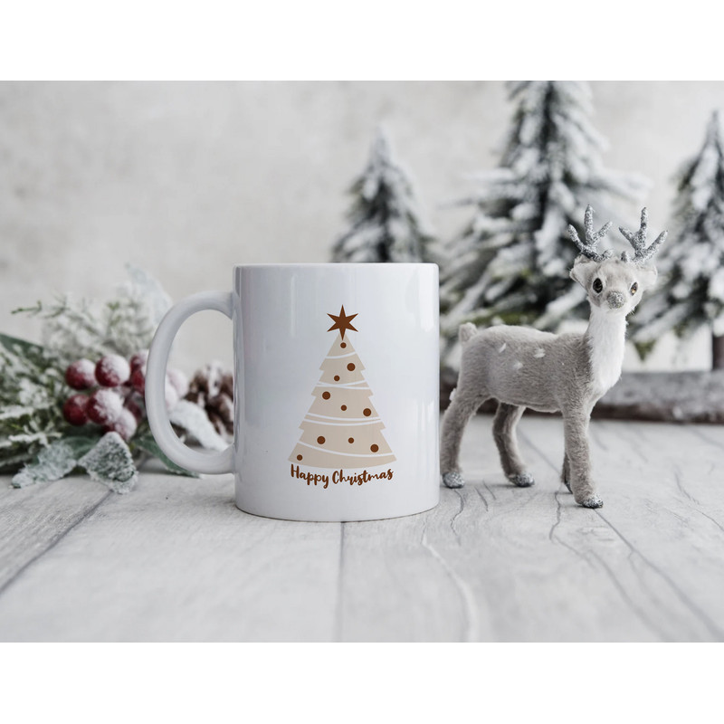 Christmas Tree Cup - 11oz, 330ml - Christmas Mug - Ceramic Christmas Mug - Funny Christmas Coffee Cup - Christmas Tree Tea Cup - Winter Mug - 4.jpg