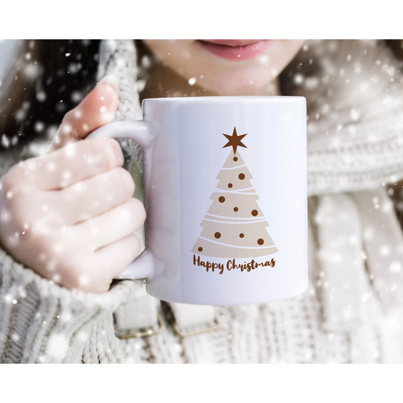 Christmas Tree Cup - 11oz, 330ml - Christmas Mug - Ceramic Christmas Mug - Funny Christmas Coffee Cup - Christmas Tree Tea Cup - Winter Mug - 5.jpg