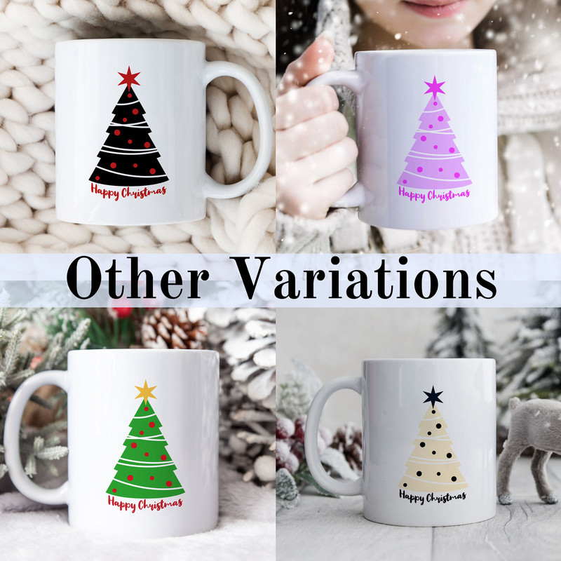 Christmas Tree Cup - 11oz, 330ml - Christmas Mug - Ceramic Christmas Mug - Funny Christmas Coffee Cup - Christmas Tree Tea Cup - Winter Mug - 8.jpg