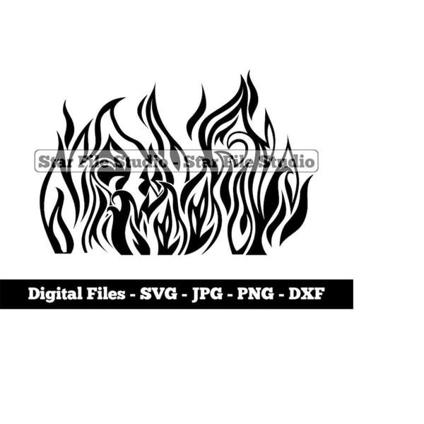 Flame Svg, Fire Svg, Burning Svg, Flame Files for Cricut, Fl | Inspire ...