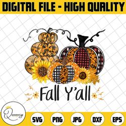 happy fall y'all png, fall y'all png for sublimation, happy fall y'all sublimation, leopard pumpkin, plaid pumpkin