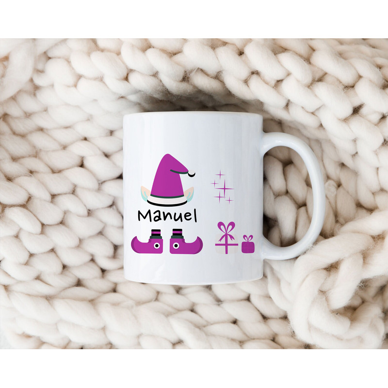 Funny Elf Christmas Mug - Secret Santa Gift with Personalized Hot Chocolate Delight - Any Name Mug - Cute Christmas Gift for Him or Her - 4.jpg