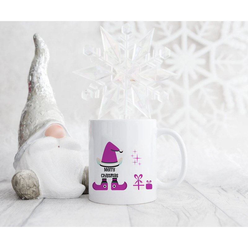 Holiday Coffee Mug  Christmas Gift Ideas  Funny Santa Mugs  Xmas Coffee Lover's Gift  Cute Elf Present  Winter Season  Merry Christmas - 4.jpg