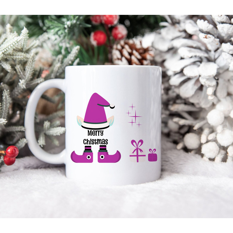 Holiday Coffee Mug  Christmas Gift Ideas  Funny Santa Mugs  Xmas Coffee Lover's Gift  Cute Elf Present  Winter Season  Merry Christmas - 5.jpg