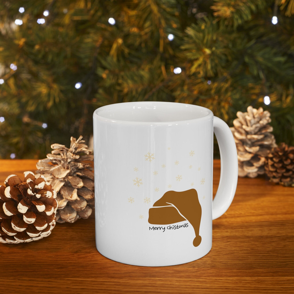 Holiday Mugs Santas Hat Coffee Mug - Christmas Gift - Cute Elf Hat - Xmas Coffee Cup for Her or Him - Cool Santa Mug - Father Christmas Hat - 1.jpg