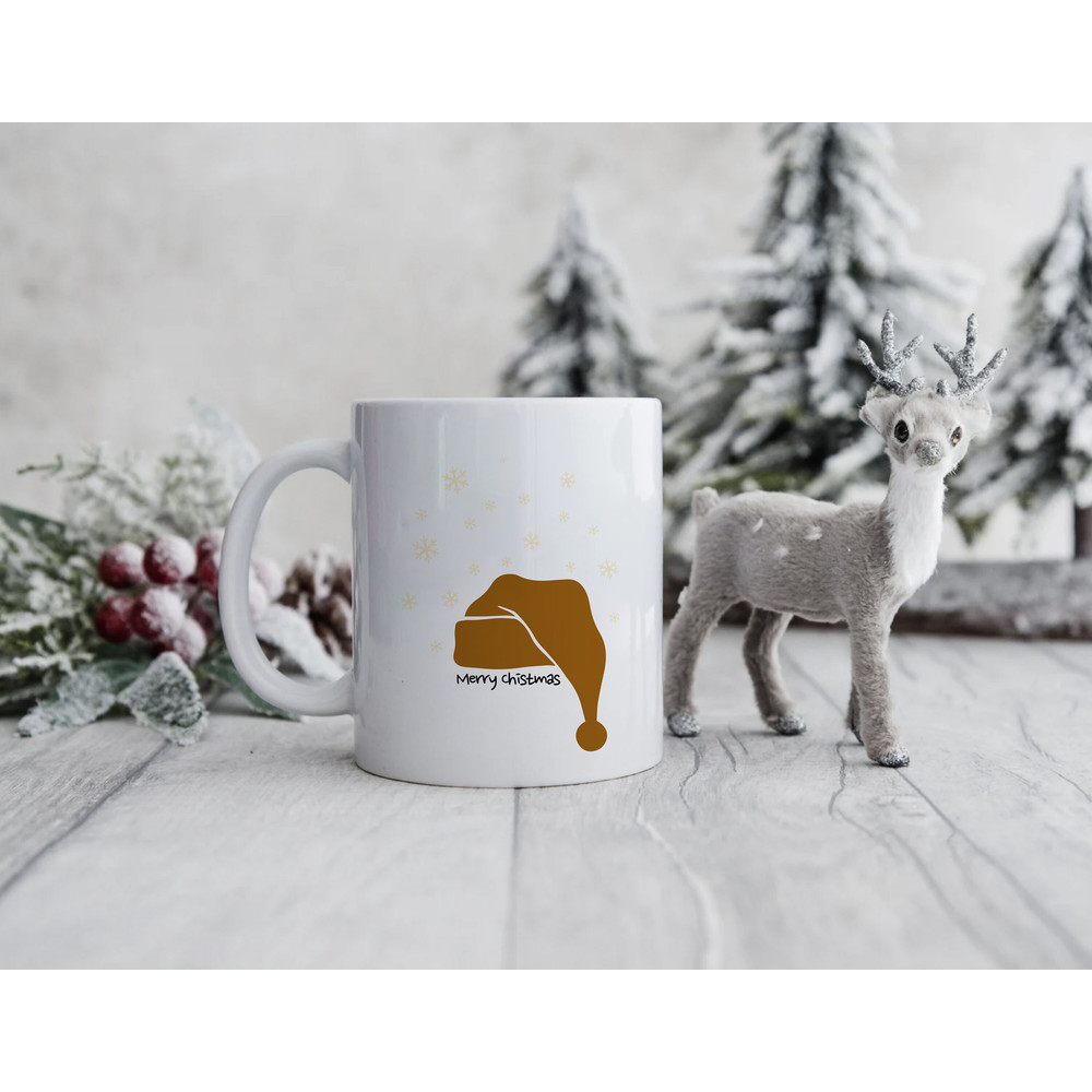 Holiday Mugs Santas Hat Coffee Mug - Christmas Gift - Cute Elf Hat - Xmas Coffee Cup for Her or Him - Cool Santa Mug - Father Christmas Hat - 6.jpg