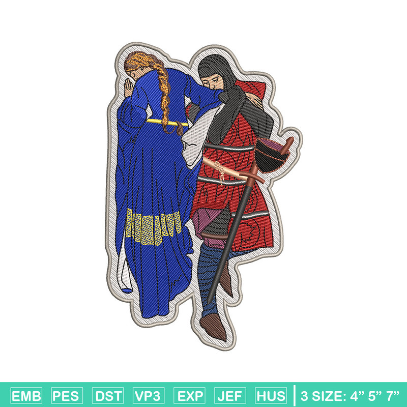 Lady and man embroidery design, Logo embroidery, Embroidery file, Embroidery shirt, Emb design, Digital download.jpg