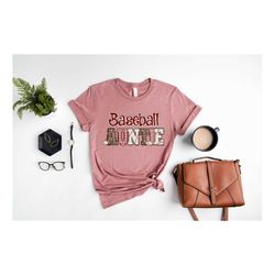 baseball auntie, auntie shirt, auntie sweatshirt, new auntie shirt, auntie t-shirt, leopard auntie, auntie birthday tee