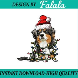 cute australian shepherd santa christmas tree lights xmas png, aussie dog ugly xmas png, australian shepherd christmas g
