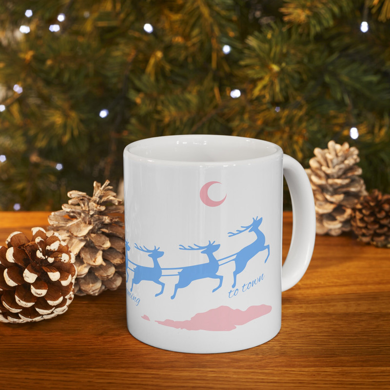 Merry Christmas Coffee Mug Winter Season  Snowflake design  December Santa Claus Mug  Unique Gift for Santa Claus Lovers  Winter Mug - 3.jpg