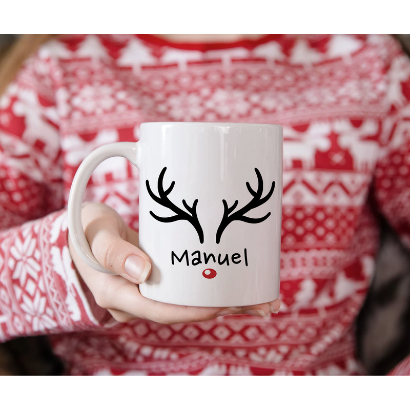 Personalized Christmas Mug  Reindeer Mug  Santa Claus Gift  Stocking stuffers for kids  Customizable Cup  For Boys And Girls  winter - 4.jpg