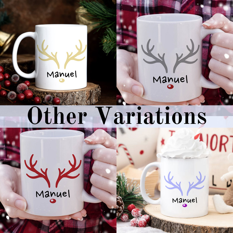 Personalized Christmas Mug  Reindeer Mug  Santa Claus Gift  Stocking stuffers for kids  Customizable Cup  For Boys And Girls  winter - 6.jpg