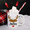 Personalized Christmas Reindeer Mug Reindeer Gifts Cute Reindeer Face Cup Eve Box Filler Idea Best Time of the Year Santa's Helper - 2.jpg