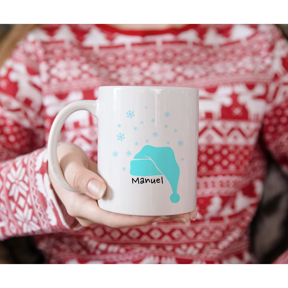 Personalized Kids Christmas Mug - Hot Chocolate Mug - Christmas Eve Box Filler - Boy or Girl - 4.jpg