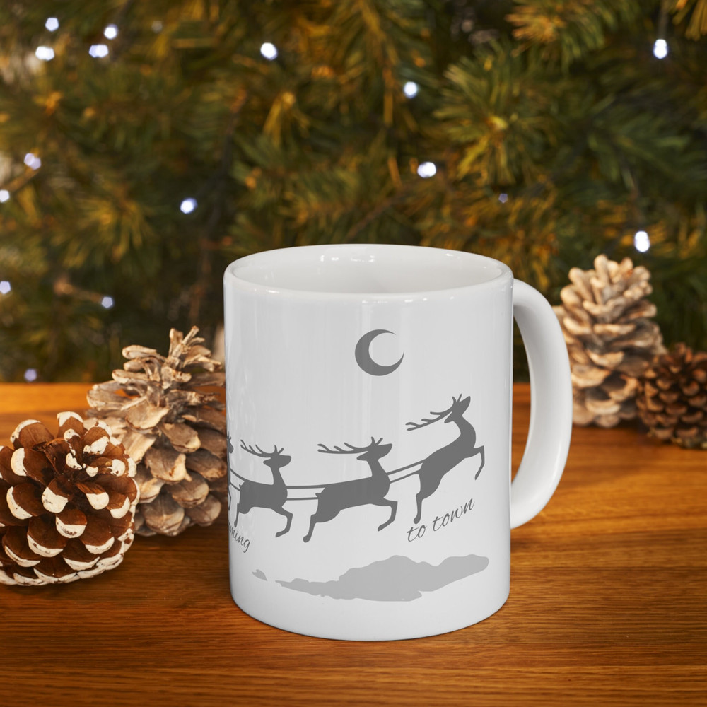 Red Christmas Rudolph Mug Christmas Decoration Christmas Gift Decoration for the Christmas Table Santa's Sleigh Mug Merry Christmas - 3.jpg