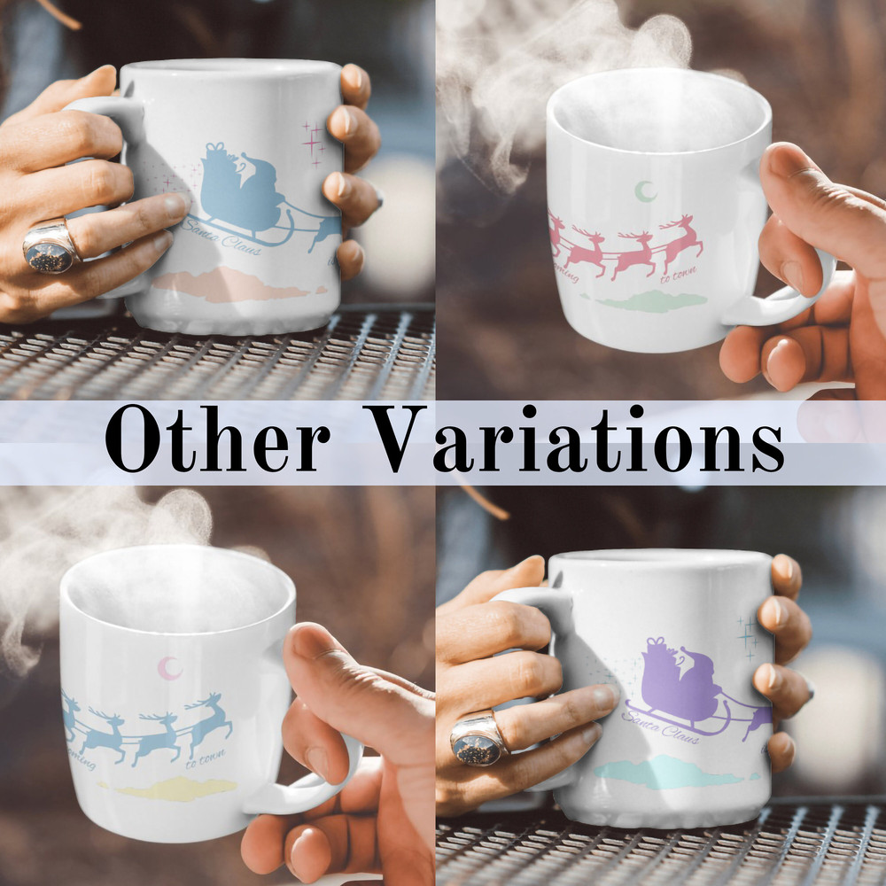 Red Christmas Rudolph Mug Christmas Decoration Christmas Gift Decoration for the Christmas Table Santa's Sleigh Mug Merry Christmas - 6.jpg