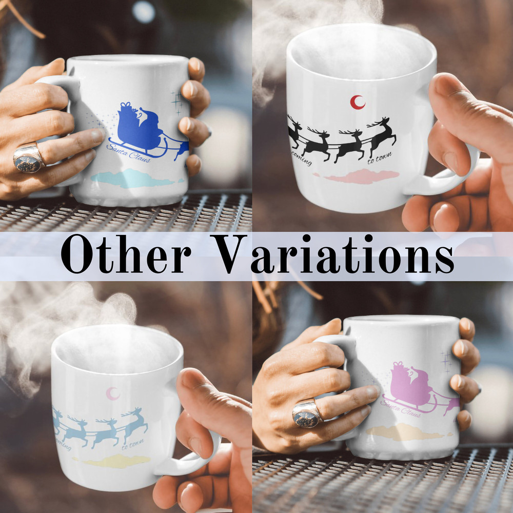 Red Christmas Rudolph Mug Christmas Decoration Christmas Gift Decoration for the Christmas Table Santa's Sleigh Mug Merry Christmas - 7.jpg