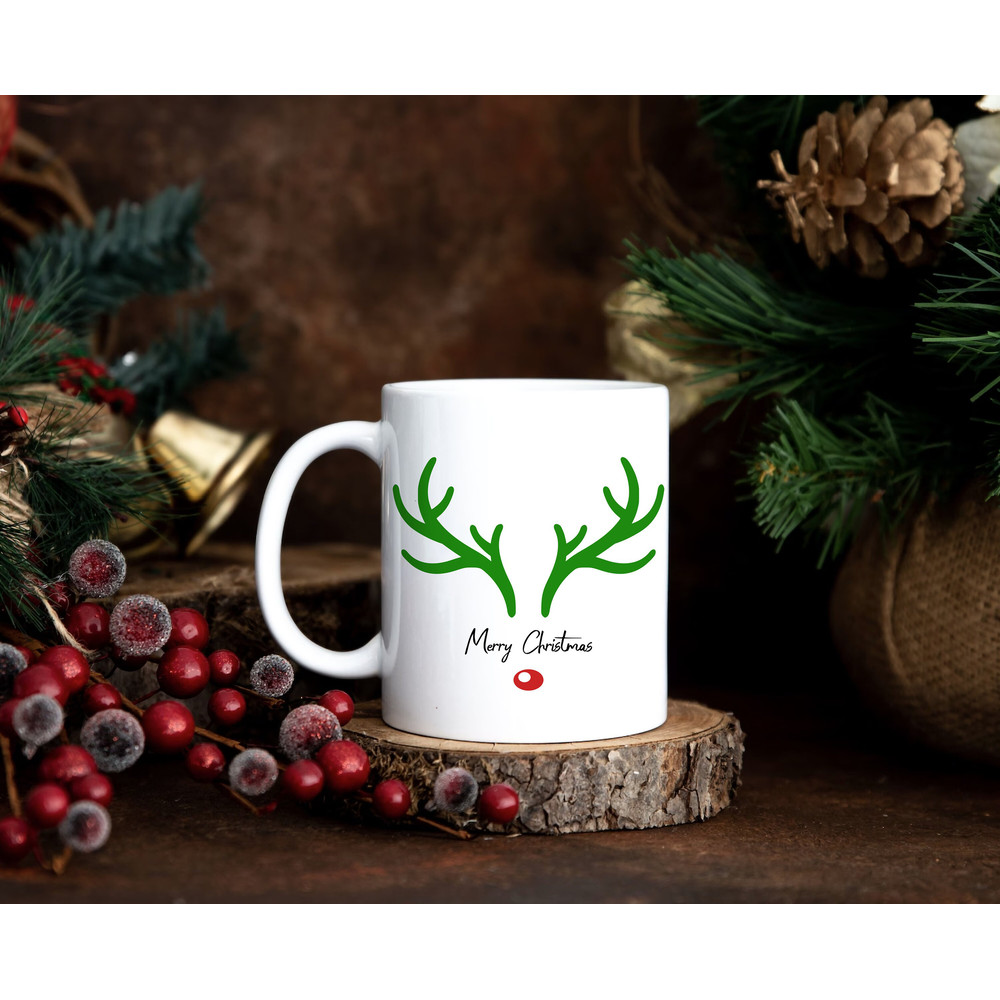 Reindeer Mug for Kids, Hot Cocoa Mug, Christmas Mug, Secret Santa Gift, Reindeer Gifts, Christmas Deer Antler Mug, Cute Designs, Santas Helper - 5.jpg