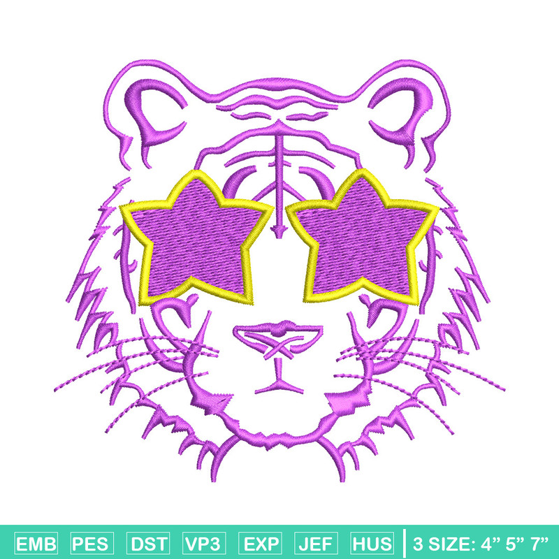 Lion face star embroidery design, Lion embroidery, Embroidery file, Embroidery shirt, Emb design, Digital download.jpg