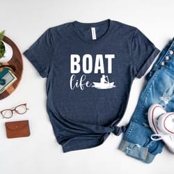 boat life shirt, adventure shirt, lake shirt, boat trip t-shirt, fishing shirt, lake vibe tee, gift for boat lover