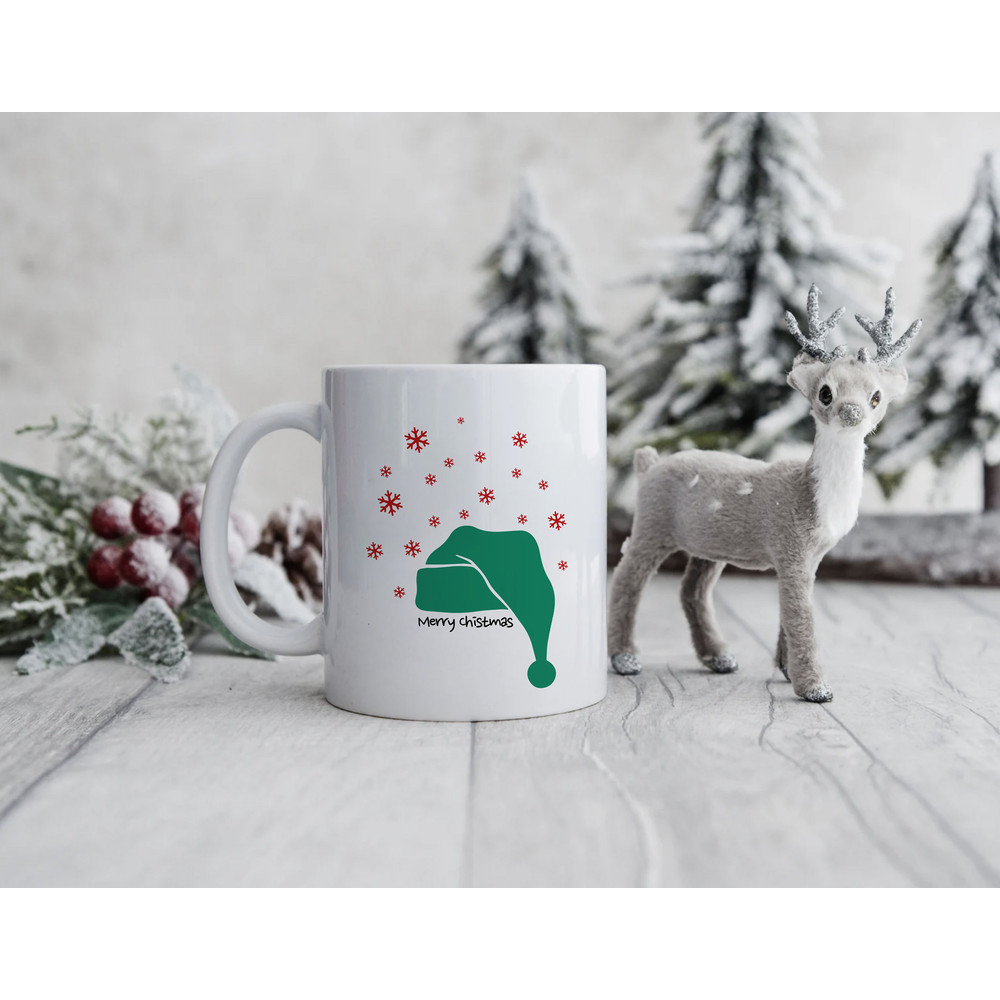Santa Claus Hat Mug - Christmas Gift, Santas Hat Coffee Mug - Merry Christmas Cup for Coffee Lovers - Cool Xmas Gift Idea -Christmas Elf Hat - 6.jpg