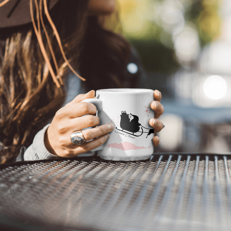 Santa's Reindeer Sleigh Mug Gift for Christmas Reindeer Mug Christmas Present Gift Idea Winter Vibes Unique Gift For Him and Her - 3.jpg