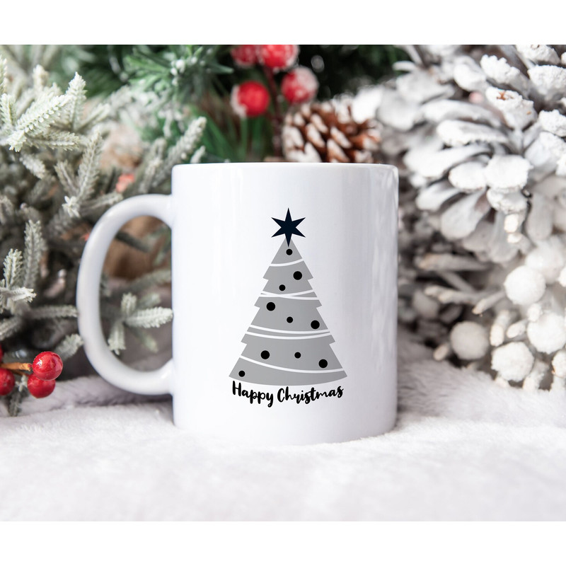 Simple Christmas Tree Ceramic Mug - Christmas Tree Mug - Christmas Gifts - Christmas Decoration - Hot Cocoa Cup -Cute Gifts for Kids - 330ml - 6.jpg