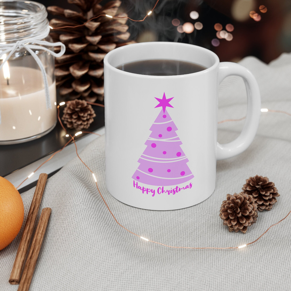 Unique Gift for Christmas Lovers - Cute Christmas Tree Mug - Ceramic Christmas Mug - Funny Christmas Coffee Cup - Christmas Tree Tea Cup - 2.jpg