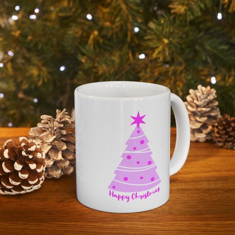 Unique Gift for Christmas Lovers - Cute Christmas Tree Mug - Ceramic Christmas Mug - Funny Christmas Coffee Cup - Christmas Tree Tea Cup - 3.jpg