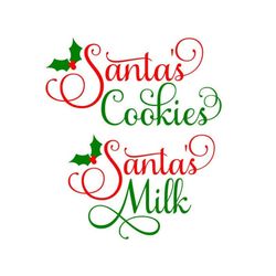 Santa's Milk/Cookies SVG, Christmas Eve SVG, Santa SVG, Digital Download, Cut File, Sublimation, Clip Art (svg/dxf/png/j