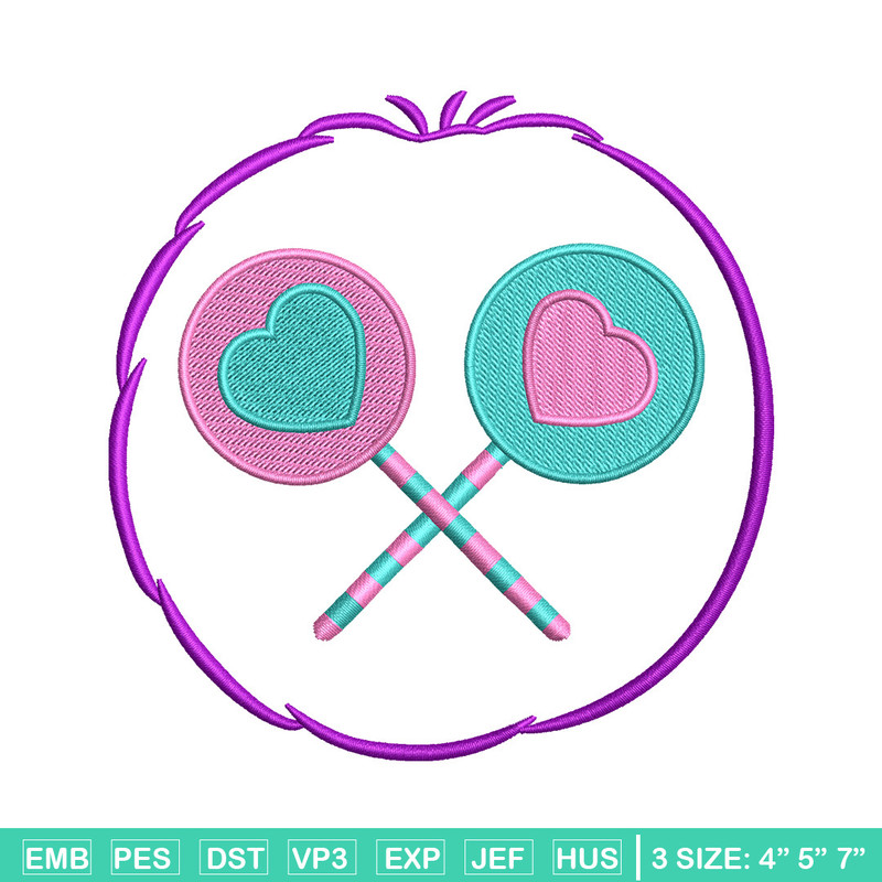 Lollipop circle embroidery design, Lollipop embroidery, Embroidery file, Embroidery shirt, Emb design, Digital download.jpg