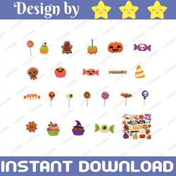 halloween candy png bundle, halloween candy and treats clipart, halloween cupcakes clipart, halloween treats, candy