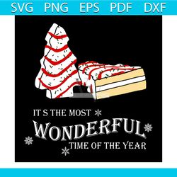 its the most wonderful time of the year svg, christmas svg, cake svg, pinetree shape cake svg, christmas party svg, wond