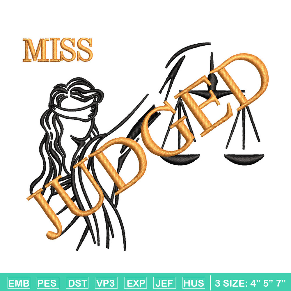 Miss judged embroidery design, Logo embroidery, Embroidery file,Embroidery shirt, Emb design, Digital download.jpg