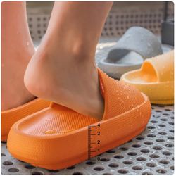 thick platform bathroom home slippers women fashion soft sole eva indoor slides woman sandals 2023 summer non-slip flip