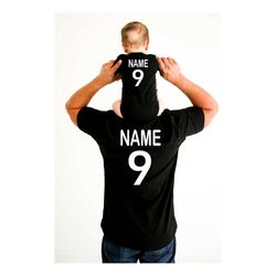 father and son matching shirts, back side custom dad t-shirt, custom bodysuit, best dad shirt, father's day gift tee