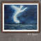 lightning - clouds - sea - blue painting - watercolor painting - 1.jpg