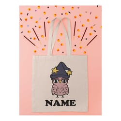 personalized owl candy bag, halloween boy tote bag, cute owl candy bag, treat bag for kids, toddler halloween bag