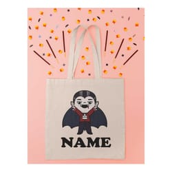 custom name candy bag, halloween boy tote bag, custom text candy bag, treat bag for kids, toddler halloween bag