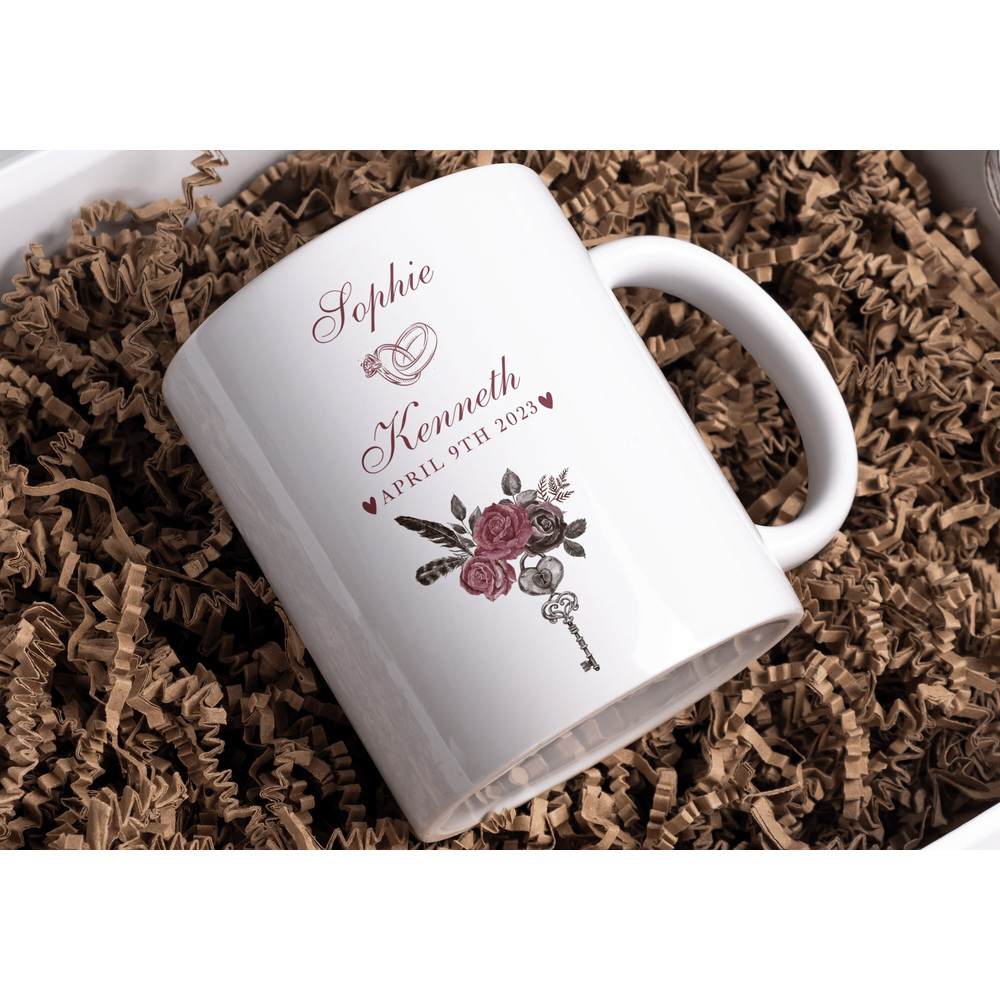 11 and 15 oz Personalized Name and Date Mugs for Couples, Wedding Gifts, Engagement Gifts, Couples Gifts, Custom mugs, Double sided print - 1.jpg