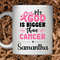 11 oz Personalized Name - My God Is Bigger Than Cancer ,Breast Cancer Awareness Mug, Double sided print, Motivational Mugs for Women - 1.jpg