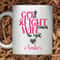 11 oz Personalized Name - Go Pink Fight Cancer Win The Fight Mug, Breast Cancer Awareness Mug, Double sided print, Motivational Mugs - 2.jpg