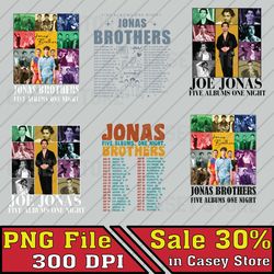 jonas brother retro 90s band png, music merch concert png, retro cassette png, music band 2023 png, boy band graphics
