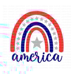 4th of july svg, america rainbow svg, patriotic rainbow, digital download, cut file, sublimation, clip art (svg/png/dxf/